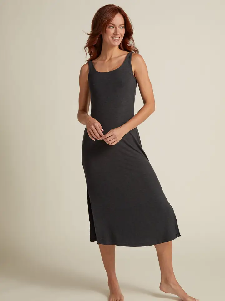 faceplant soft dress charcoal